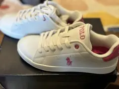 Polo Ralph Lauren ホワイト ピンク スニーカーのサムネイル