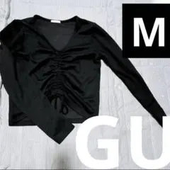 GU ブラック 長袖 トップス M