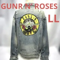 ガンズアンドローゼス GUNS N' ROSES デニム H&M ダメージ加工
