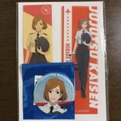 呪術廻戦 羽田エアポートガーデン 釘崎野薔薇 グリッター缶バッジ 羽田