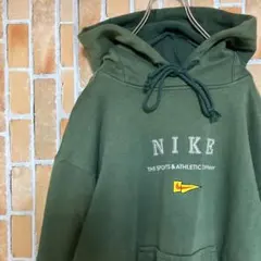 251NIKEナイキスウェットセンターロゴビッグスウォッシュプルオーバーパーカー