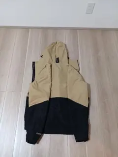 G.GROUND フード付きジャケット ベージュ×黒