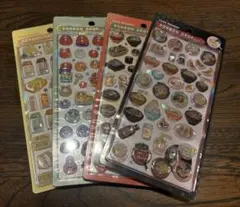 正規品 ボンボンドロップシール 和柄 4種セット ラーメン 日本食 たまごサンド