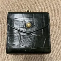 イルビゾンテ クロコダイル型押し 二つ折り財布