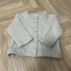 agnès b. グレージュ カーディガン 1歳
