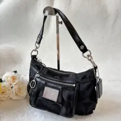 美品✨COACH コーチ　ポピー　シグネチャー　2way ショルダー　14562