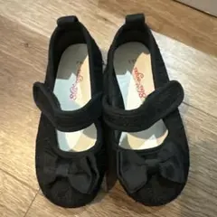 黒いリボン付きフォーマルシューズ 16.0cm