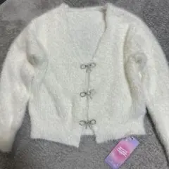 新品　ファー　カーディガン