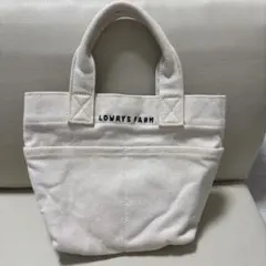 LOWRYS FARM アイボリー ミニトートバッグ