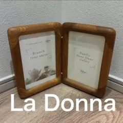 La Donna 木製フォトフレーム 2面 折りたたみ式のサムネイル