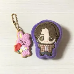 BTS グクTinyTAN ちびぐるみダイカットバッジ クッキーチャームコット