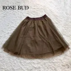 ROSE BUD フレアスカート シアー　Aライン　ウエストゴム　ローズバッドのサムネイル