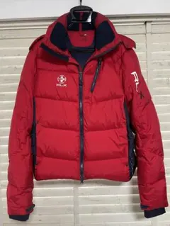 【RLX】 ラルフローレン レッド ダウンジャケット フード付き　美品！