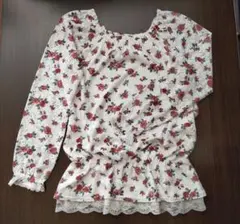 花柄レーストップス　Mサイズ　Honeys