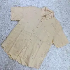 Papas パパス 半袖シャツ 麻100% 刺繍柄 日本製 Sサイズのサムネイル
