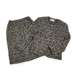 MICALADY ヴィンテージスーツ上下 ツイード 9AR 冬 8629