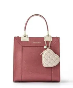 【SAMANTHAVEGA】ハートチャーム付BOXトート(小) [美品]