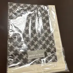 mila schön グレー系チェック ハンカチ