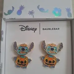 ディズニー　バウブルバー　スティッチ　ピアス　ハロウィン　カボチャ　レア