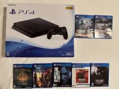 プレイステーション4 500GB エルデンリング•バイオハザードソフト7点セット