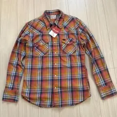 Wrangler フランネルシャツ XL オレンジ系チェック