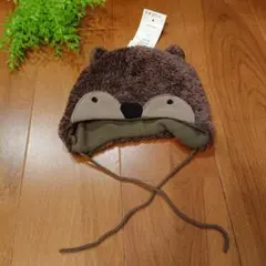 【新品 未使用】Eskimo ベビー帽子 アライグマ 48/49