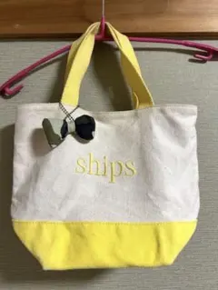 SHIPS キャンバストートバッグ イエローのサムネイル