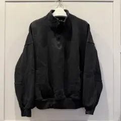 ZARA ブラック ハーフジップ トレーナー　スウェットシャツ　XL