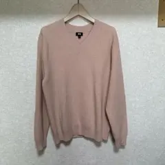 ユニクロ　ワッフルVネックセーター