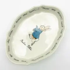 WEDGWOOD ピーターラビット オーバルプレート小皿 箱付き イングランド製のサムネイル