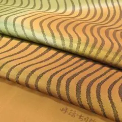 8531 帯揚げ 丹後 ちりめん 重目 日本製 新品 千歳緑色 山吹色