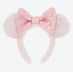 ディズニー カチューシャ ピンク ふわふわ もこもこ ミニー