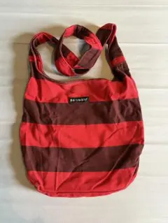 美品　激安　マリメッコ marimekko ボーダー柄 バッグ　レア