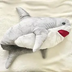 ガブっとBIGサメシャーク ぬいぐるみ グレーのサムネイル