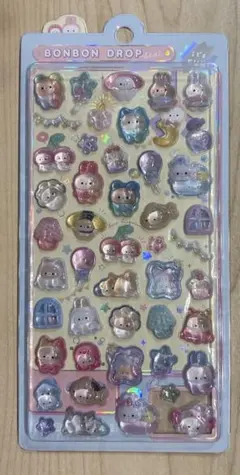 ボンボンドロップシール　オリジナル　きぐるみ