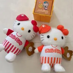 ハローキティ 野球 ぬいぐるみ 引き出し 小物入れ 3点セット レトロのサムネイル