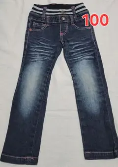 100cm　長ズボン　デニム　ジーパン　女の子　ジーンズ