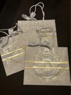 最終値下げ！新品Christian Diorショップ袋大3枚ホリデー限定2024