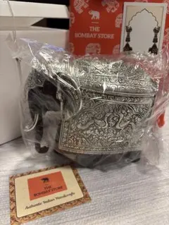 THEBOMBAYSTORE象の置物インド伝統工芸品マイソールエレファント