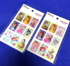 新品未開封 ディズニー プリンス&プリンセス 3Dシール 2枚セット