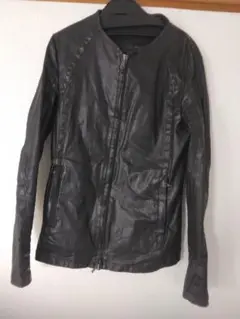 bajra黒のレザーライダースジャケット