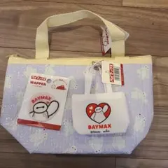 ベイマックス 保冷バッグ 刺繍ワッペン ミニトートバッグキーホルダー