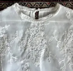 alicia PAGEBOY/アリシアページボーイ/刺繍/レース/ブラウス/白