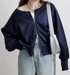 新品 CIAOPANIC TYPY☆サテンジップスエット