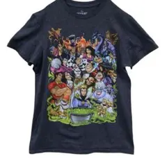 ディズニー　レディースTシャツ　灰色　S　キャラクター　マレフィセント