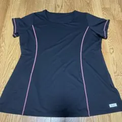 レディース Tシャツ 半袖 黒 ブラック 5Lサイズ 中古