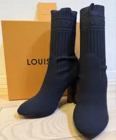 極美品 LOUIS VUITTON ルイヴィトン シルエットアンクルブーツ