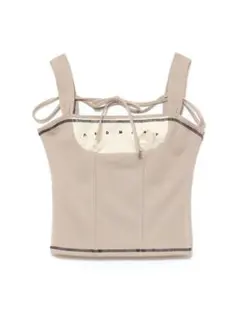 正規品 andmary Luca stitch tops andmary luca stitch tops beige - メルカリ
