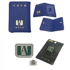 【ヒロアカ】雄英高校生徒手帳風パスケース 校章ピンバッジ