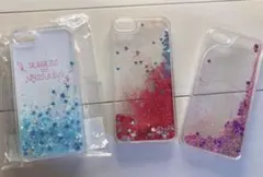 ハンドメイド iPhoneSEケース 3点セット　スノードーム